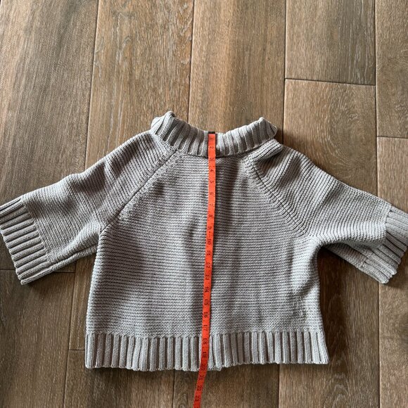 J Jill button front cotton blend cardigan mushroom color size Large Petite - Picture 5 of 7